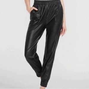 ⚡️SALE Express Women's Faux Leather Black Joggers